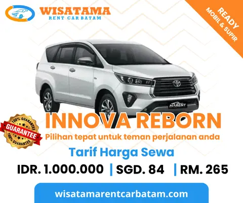 Sewa mobil Innova Reborn bersih dan terawat di Batam