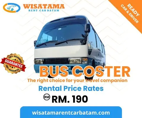 Sewa bus Coaster kapasitas besar – solusi transportasi rombongan di Batam